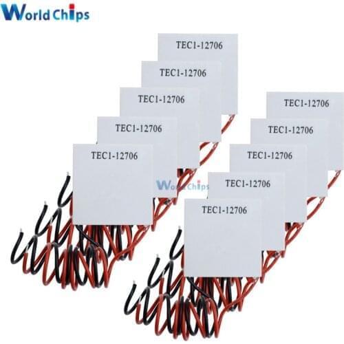 20PCS TEC1 12706 12V 6A TEC Thermoelectric Cooler Peltier TEC112706 Heatsink Plate Module (TEC1-12706)