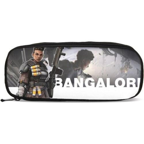 3D Apex Legends Print Canvas Pencil Case Boys Organizer Wallet Children Purse Large Capacity Zipper Pencil Bag School Pen Holder