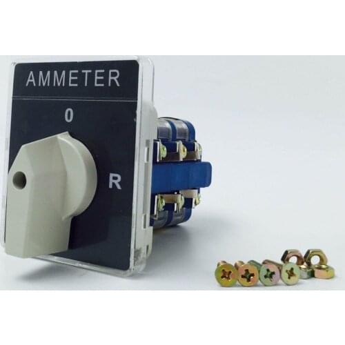 Universal Change-over Switch YM68 Electric Current Open Close 3 Contact 20A Panel Control AMMETER