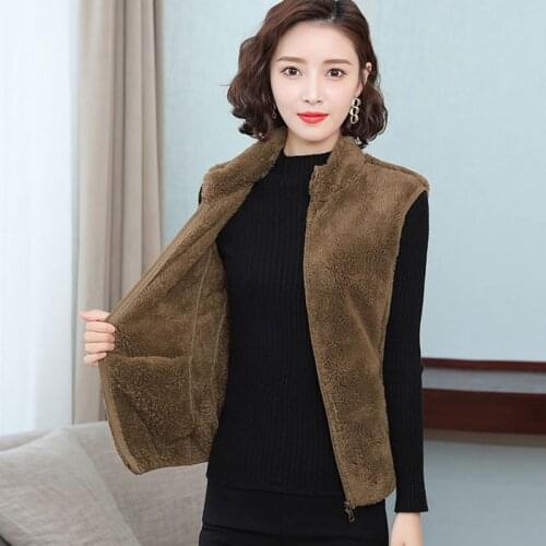 Plus Size 4XL Sleeveless Vest Women Spring Autumn Long Vest Female Waistcoat Sleeveless Jacket Women Zipper Fleece Fur Vests