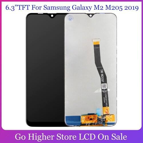 6.3''TFT For Samsung Galaxy M2 M20 2019 Lcd M205 SM-M205 M205F M205G/DS Lcd Display With Touch Screen Digitizer Assembly +Tools