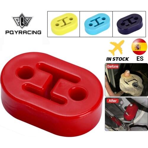 1 Piece Polyurethane Exhaust/Muffler SHORT HANGERS universal Muffler Hangers Red or Blue PQY8952