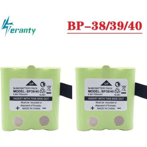 4.8V 700MAH NIMH Rechargeable Battery Pack For Uniden Radio BP-38 BP39 BP-40 BT-1013 Battery For MOTOROLA TLKR T4 T6 T8 Cordless