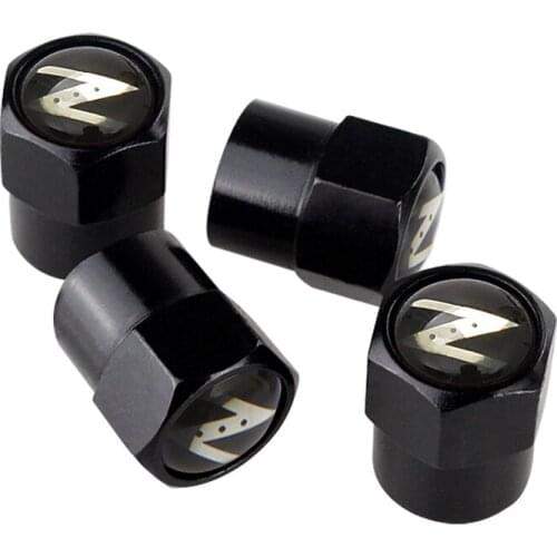 4Pcs Universal Metal Alloy Car Wheel Tire Valve Caps Styling For Nissan Logo For Qashqai Leaf Juke Tiida Sentra Versa X-trail