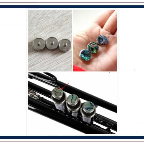 Trumpet accessories Trumpet Abalone Shell 3 Finger Buttons Repair Part Music Instrument Trumpet Tool