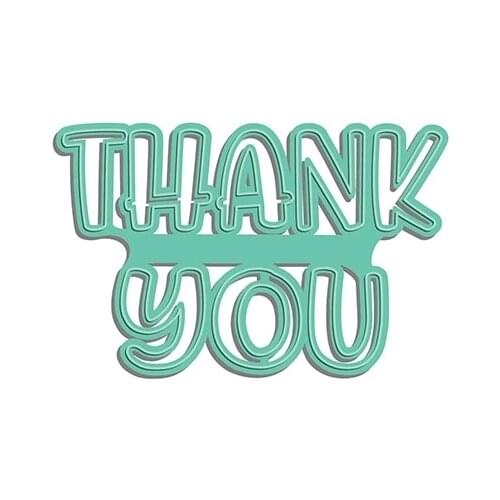 AliliArts Metal Cutting Dies THANK YOU diy Scrapbooking Photo Album Decorative Embossing PaperCard Crafts Die 2020