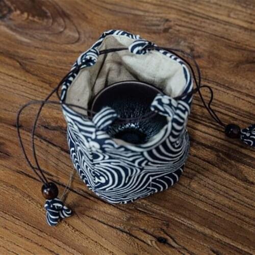 Tea Travel Tea Cup Bag Storage Bag Portable Package Thick Tea Set Cotton Sack The Teapot F20173416