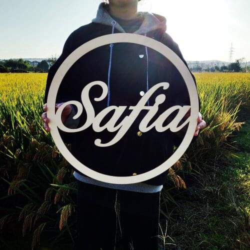 Custom Name Wood Sign Circle Name Sign Nursery Name Signs Kids Room Wall Decoration Baby Shower Party G