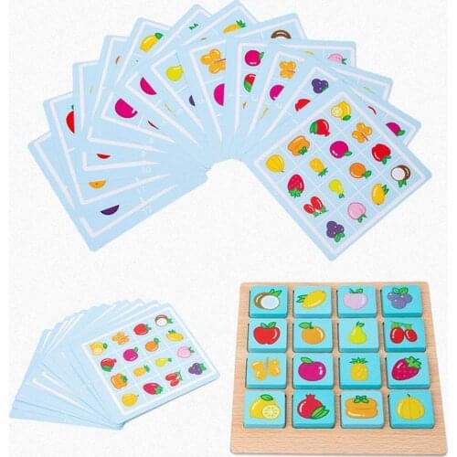 Kids Instant Photographic Memory Game Children Puzzle Board Game Wooden Memory Chess Parent-Child Interactive Learning Toy Gift