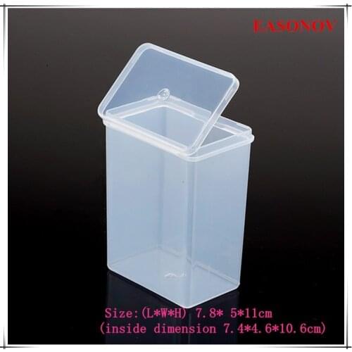 EASONOV Transparent PP Material Plastic Box Parts Storage Toolbox 5pcs / lot