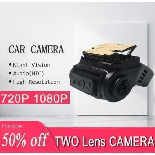 HD 1080p star light Camera dual lens front View Camera for car
