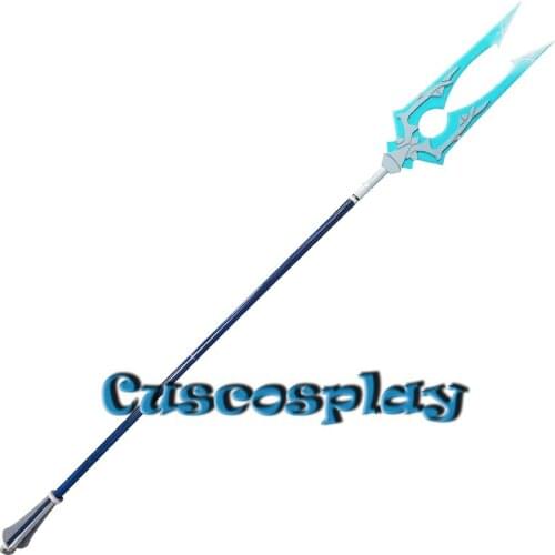 Game Genshin Impact Xiangling Cosplay Spear Halberd Weapons Raiden Shogun Baal Props for Halloween Christmas Party Accessories
