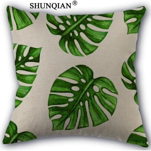 Custom palm tree Pillowcase Wedding Decorative Pillow Case Customize Gift For Pillow Cover 45x45cm(One Side)