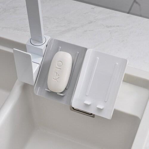 Creative Vertical Geometric Soap Holder Bathroom Non-Slip Drain Soap Tray Soap Dish Bathroom Accessories