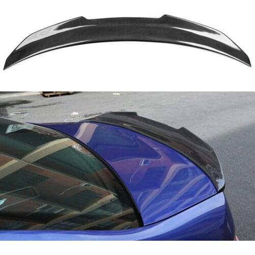 Real Carbon Fiber Rear Trunk Wing Spoiler Boot Top Lip Lid Cover HighKick For BMW G20 G28 3-Series 4 Door Sedan G80 M3 2019-2021