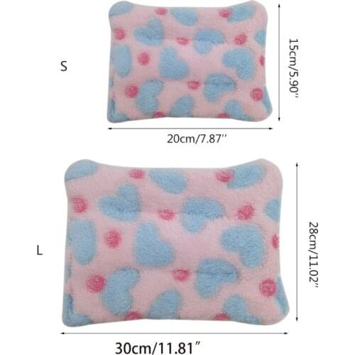 Small Animal Cage Mat Fleece Nest Hamster Bed Pad Guinea Pigs Winter Warm House Hammock Mat Sleeping Bed for Hedgehog Rat