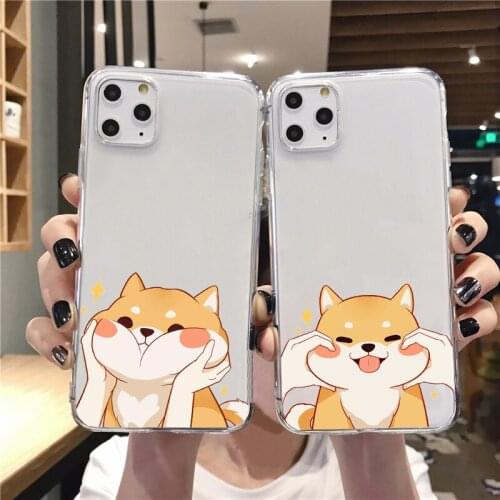 Cartoon Cute Corgi Soft TPU Phone Cases For iphone 11Pro 12pro MAX XR Xs 7 8 6s plus 12mini Back Cover Fashion Dog XS Max shell
