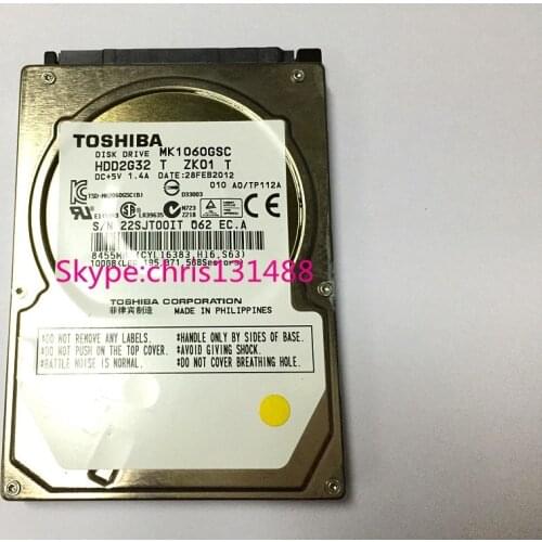 Origianl Disk drive MK1032GSX same MK1060GSC HDD2G32 E ZK01 DC+5V 1.4A 100GB For Den so Car HDD navigation systems made in Japan