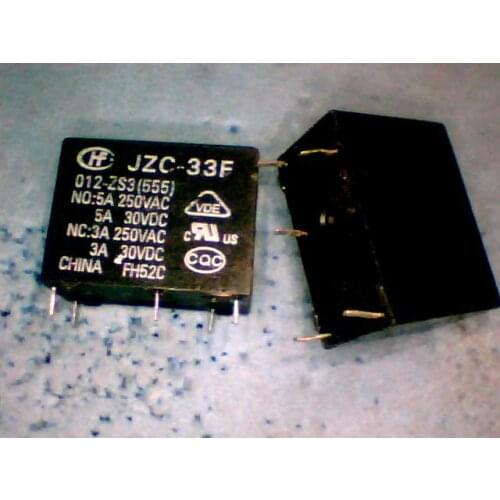 Relays JZC-33F 012-ZS3(555) 33F-1C-12V