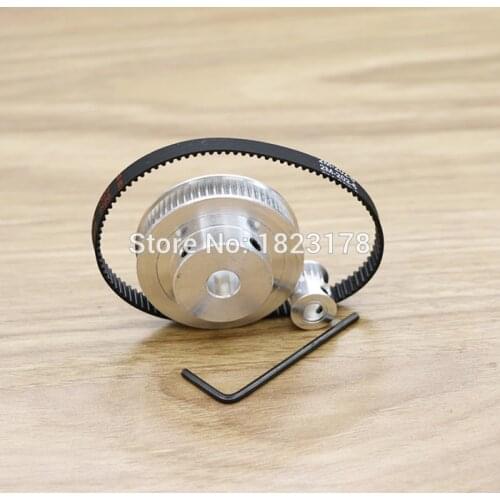 2 Set Timing Belt Pulley GT2 60teeth 15teeth Reduction 4:1/1:4 3D printer accessories belt width 6mm Bore 8&5mm CNC accessories