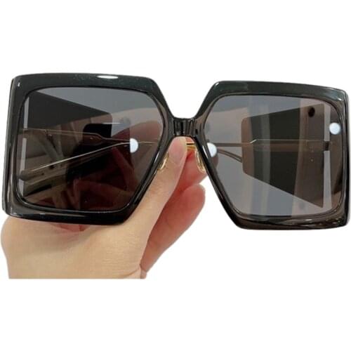New Fashion Square Sunglasses Women Men 2021 Brand Oversized Mirror Sun Glasses UV400 With Box