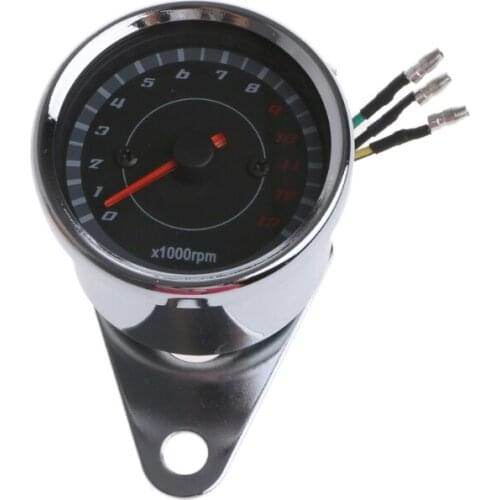 Universal LED Motorcycle Tachometer DC 12V Meter 13K RPM for honda Suzuki