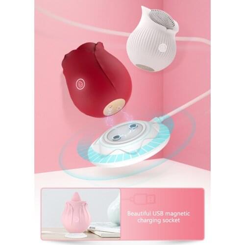 New Mini 100% Waterproof Pulsed Sucking Vibrator Erotic Toys Tongue Licking Nipple Clitoris Sucker Stimulator Sex Toys For Woma