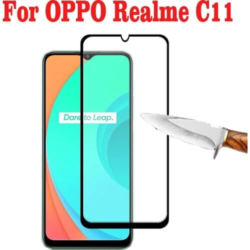 2PCS 3D Tempered Glass For OPPO Realme C11 Full Cover 9H Protective film Screen Protector For OPPO Realme C11