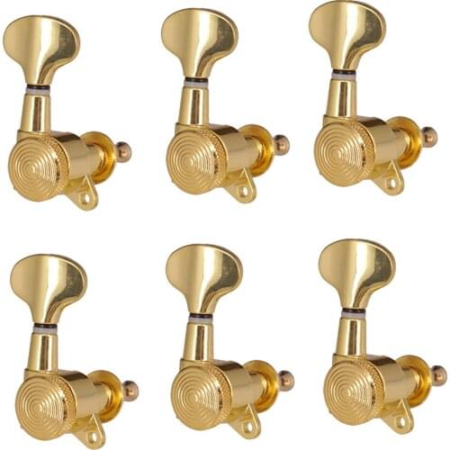 Golden Fishtail Acoustic Electric Guitar Parts Guitar String Button Tuner 6R