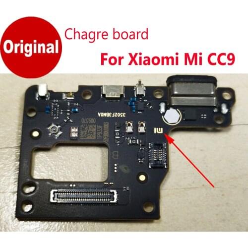 100% Original IC For Xiaomi Mi A3 CC9E CC9 Microphone USB Plug Fast Charging Port Charge Board Sim Card Tray Flex Cable FullWork