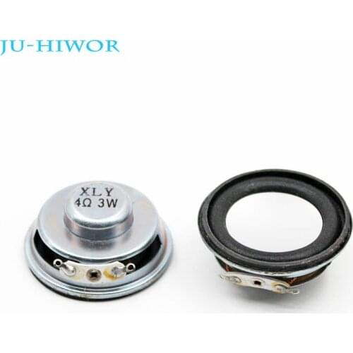 2pcs 4R 3W Loudspeaker 40MM Speaker 18MM Internal Magnetic Foam Edge Silvery Cap Height 18MM Bluetooth Speaker