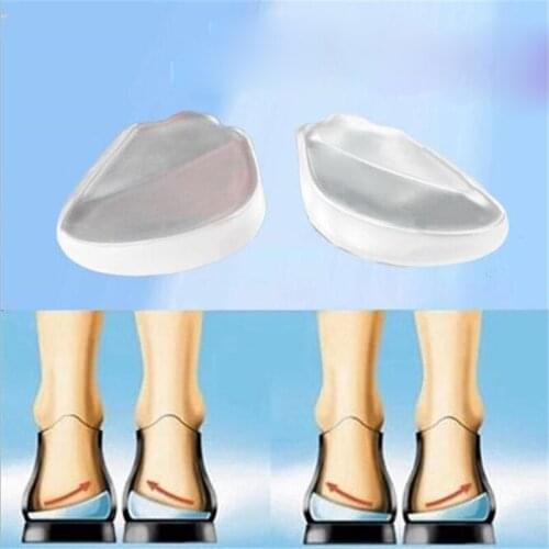 2Pcs Silicone Insoles Orthotics X/O-type Legs Corrector Gel Pillow For Heel Orthopedic Insoles Shoes Pad For Feet Care