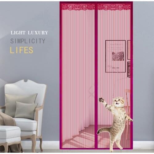 2020 High Quality New Strong FISHING CORD Material Hands-free Magnetic mosquito net door net Anti fly insect mosquito screen