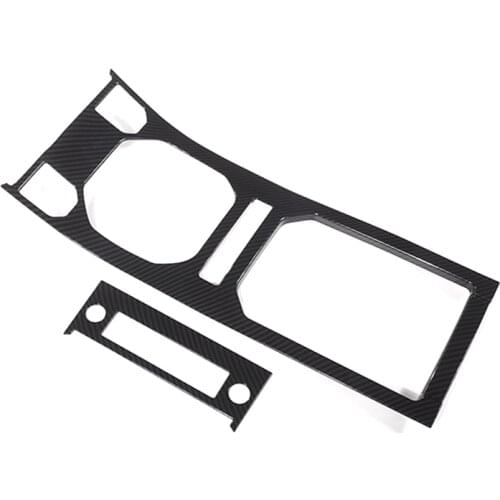 Car Carbon Fiber Center Console Gear Panel Trim for Land Rover Range Rover Evoque 12-17 Accessories