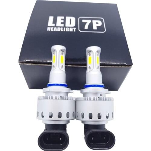 Automobile headlight 7P headlight H7 H4 H11 three-sided luminous COB wireless integration new LED