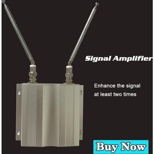 Wireless Signal Booster Repeater Enhanced Amplifier In Silver Color Frequency 433.92 Mhz Enlarge the Transmission Distance