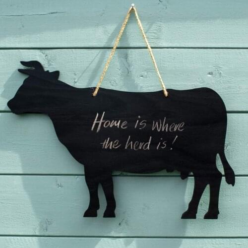 Rustic Animal Cow Horse Chicken Pig Message Kitchen Chalkboard Farmhouse Decor