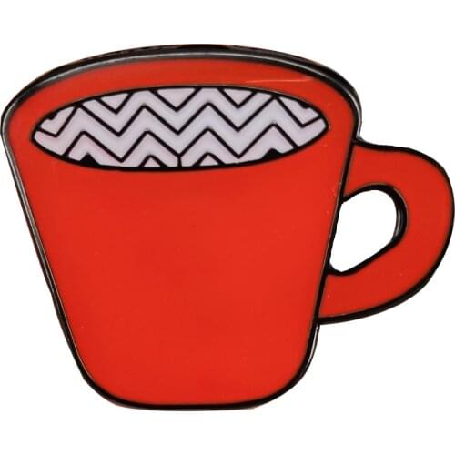 Twin peaks enamel Pin badge brooch