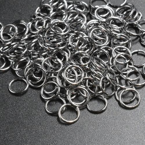 FLTMRH 200pcs/lot 0.9mm 6mm Jump Ring Single Loop Open Jump Rings Split Rings for Jewelry Necklace Bracelet Chain Connecto