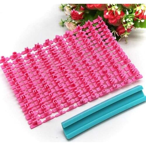 Cake Mold Eco-friendly Heat Resistant Plastic Alphabet Shaped Cookie Mold Supplies for Home