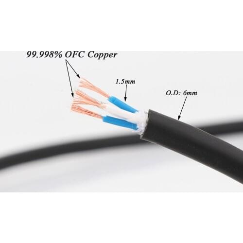 Hi-end OFC Copper Bulk Core Speaker microphone Cable Audio Surround Signal line Shielded Wire