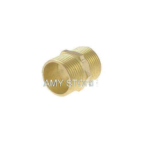 Brass Pneumatic Pipe 3/4" BSP to 3/4" BSP Male Thread M/M Equal Union Hex Nipple
