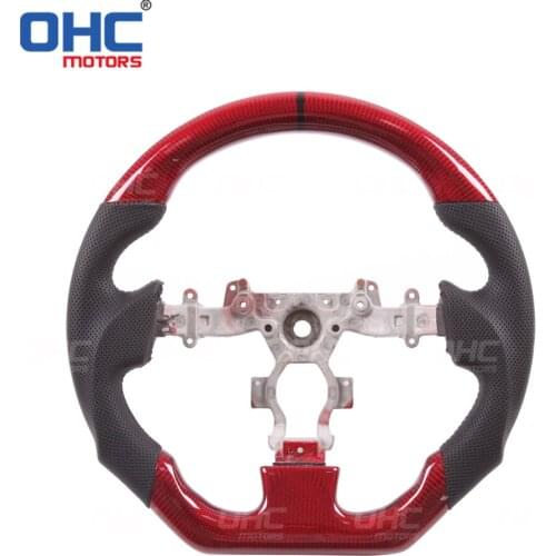 Real Carbon Fiber steering wheel for GT-R R35 Sky-line Flat Bottom Flat Top