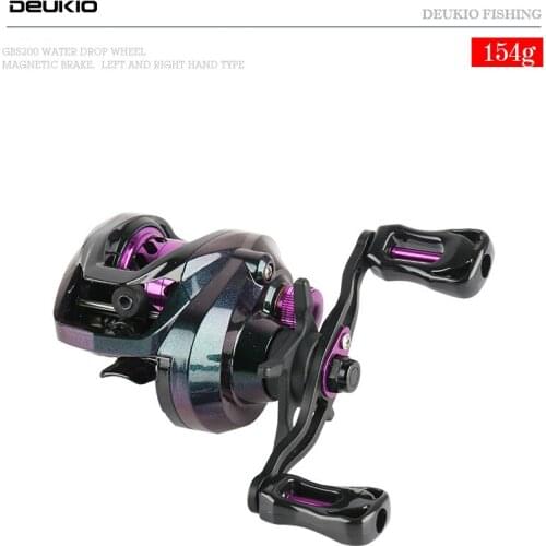DEUKIO GBS200 Baitcast Reel 7.2：1 speed ratio 8kg braking force drop wheel metal wire cup Fishing reel