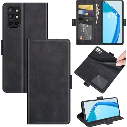 Case For Oneplus 9R Leather Wallet Flip Cover Vintage Magnet Phone Case For One plus 9R Coque