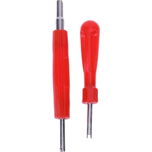 2pcs Tire Valve Service Kit 1pc One Way Valve Core Assembling Tool 1pc Two Way Valve Screwdriver Tyre Repairing Tool for Car