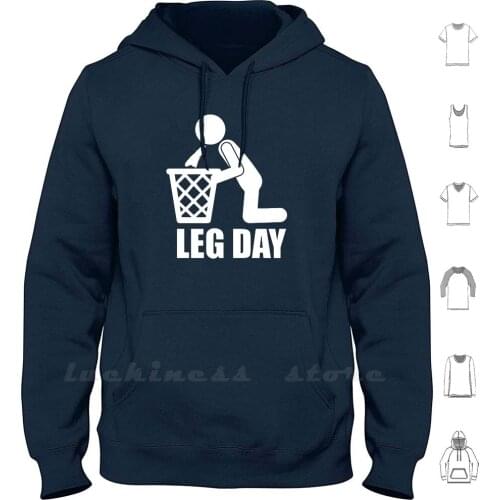 Leg Day-Squat Until You Puke ( Pictogram ) Hoodie Long Sleeve Puke Vomit Squat Leg Day Squat Til You Puke Squat