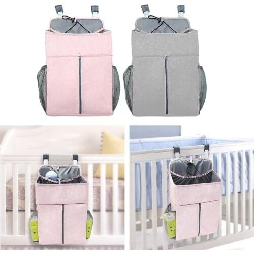 Baby Bed Organizer Hanging Bags For Newborn Crib Diaper Storage Bags Baby Care Organizer Infant Bedding Nursing Bags