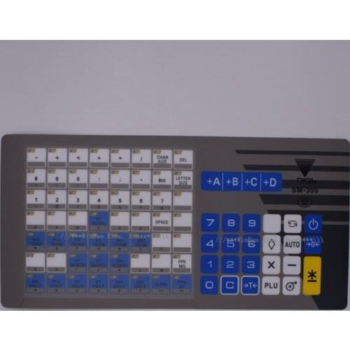 Original new English Version Digi SM300 Keyboard Film for Digi SM-300 Scale Retail Scale DIGI SM-300 panel