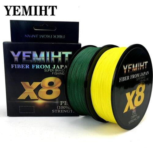 YEMIHT 8 Strands 500M/300M/100M Braided Fishing Line 0.14mm-0.40mm Carp Fishing pesca pe Line